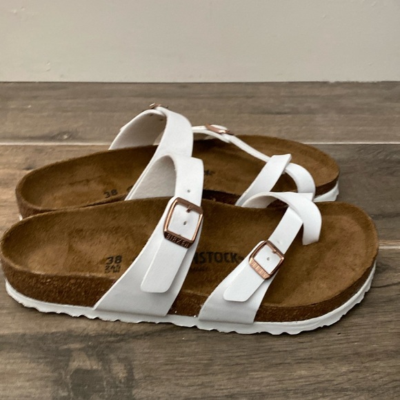 NEW Birkenstock Mayari Sandals White Birkoflor Size 38 / 7 - Picture 5 of 10